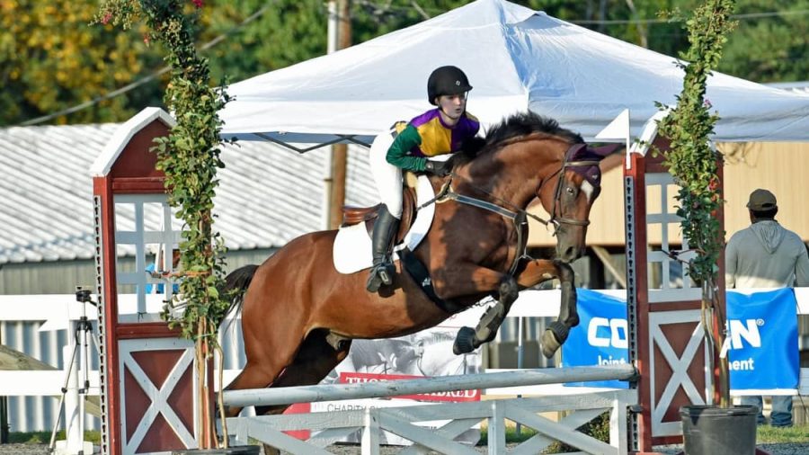 Bella Briddle jumping