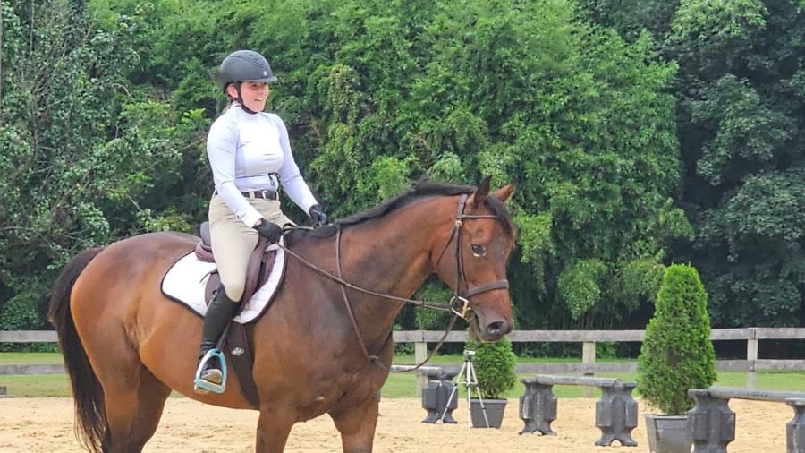Cailee Hoang on a horse