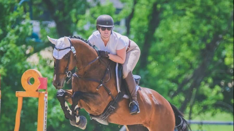 Katie Osborne jumping
