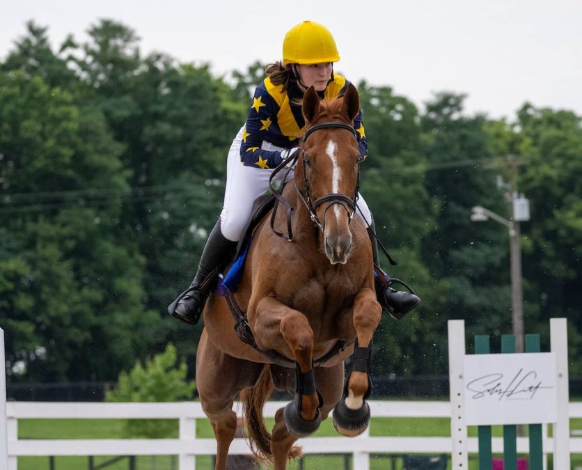 Madison Scott jumping