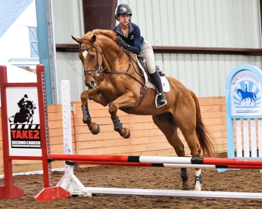 Madison Thompson jumping