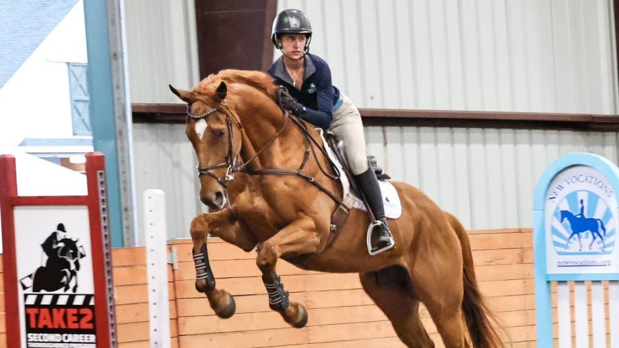 Madison Thompson jumping