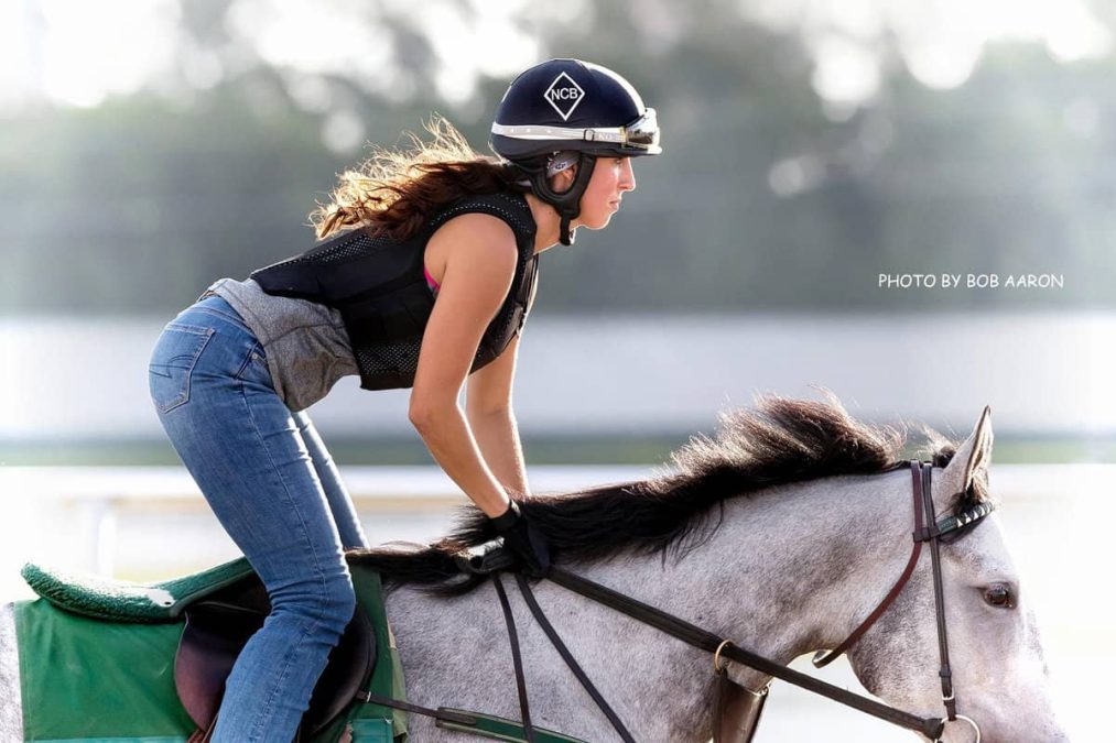 Nikki Bernstein riding a horse