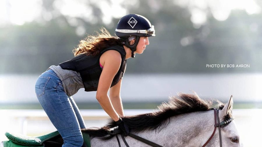 Nikki Bernstein riding a horse