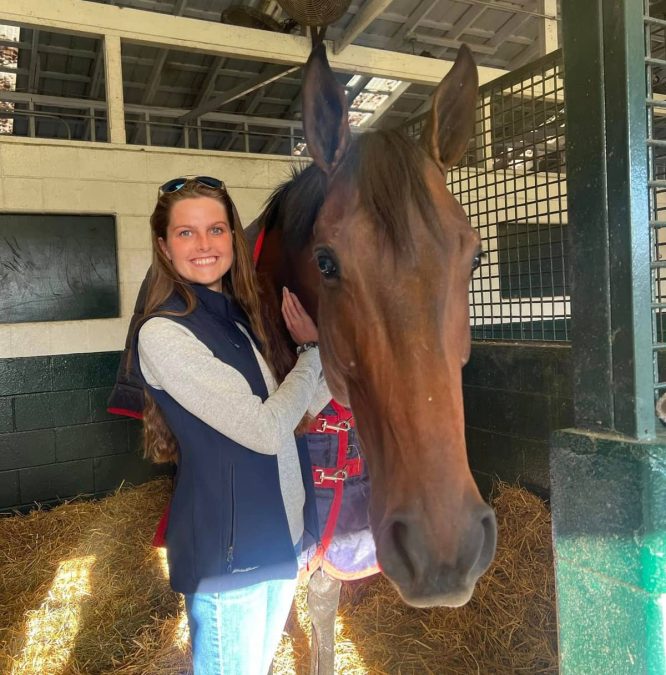 Sara Gordon and a horse